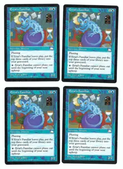 (4X) Ertai's Familiar Weatherlight Rare Playset - MTG Magic the Gathering Card - Image 1
