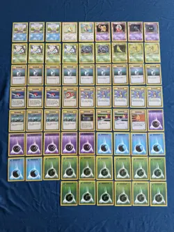 Pokemon TCG Card Lot Base Set 2 69 Cards Vintage Trainer Energy LP/MP - Image 1