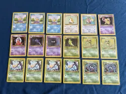 Pokemon TCG Card Lot Base Set 2 69 Cards Vintage Trainer Energy LP/MP - Image 2