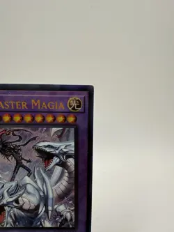 Yugioh Dragon Master Magia RA04-EN055 Prismatic Ultimate PUR 1st NM Blue-Eyes - Image 3
