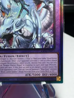 Yugioh Dragon Master Magia RA04-EN055 Prismatic Ultimate PUR 1st NM Blue-Eyes - Image 4