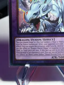 Yugioh Dragon Master Magia RA04-EN055 Prismatic Ultimate PUR 1st NM Blue-Eyes - Image 5