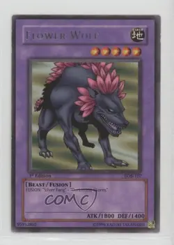 Flower Wolf 1st Ed. YuGiOh Legend of Blue Eyes White Dragon #LOB-107 2002 1l2 - Image 1