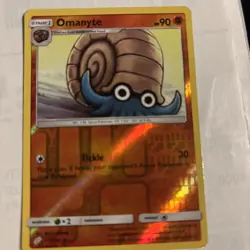 Pokemon TCG Omanyte Card It Has A Snail On It. ? It Says Tickle. - Image 3