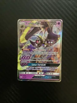Lunala GX 66/149 - Ultra Rare Full Holo Sun & Moon Pokemon Card - Near Mint - Image 1
