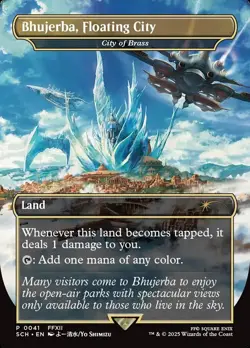 BHUJERBA, FLOATING CITY / CITY OF BRASS FOIL PROMO MTG X FINAL FANTASY - Image 1