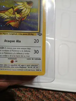 VHTF SPANISH Pokemon TCG Card English 1st edition Jungle Pidgeot 8/64 Holo LP - Image 5