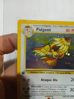VHTF SPANISH Pokemon TCG Card English 1st edition Jungle Pidgeot 8/64 Holo LP - Image 8