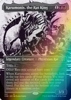 MTG - Karumonix, the Rat King - Foil Showcase - ONE 307 Phyrexia All Will Be One - Image 1