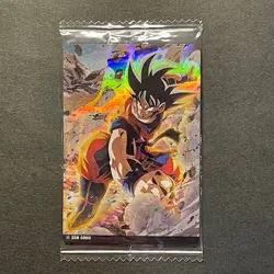 S1170 Son Goku R Holo Japanese Dragon Ball Itajaga Wafer Card Sealed Vol.4 - Image 1