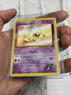 Sabrina's Abra 93/132 Gym Challenge Common Card WOTC Pokemon TCG NM/MT Vintage - Image 2