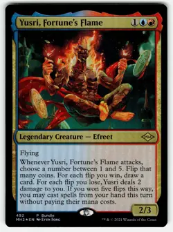 Yusri Fortunes Flame FOIL Alternate Art 492 MTG Magic The Gathering Card NM - Image 1