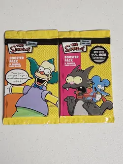 2 WOTC The Simpsons Trading Card Game Booster Pack 2003 NEW FACTORY SEALED TCG - Image 2