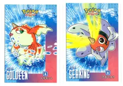Pokemon Card Database Attacks Cracked Ice Holo GOLDEEN #118 & SEAKING #119 - Image 1
