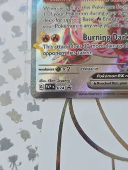 Charizard EX Pokemon Card SVP 074 Black Star Promo Paldean Fates Tera - Image 2