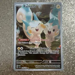 Pokemon TCG Pachirisu 208/198 Scarlet & Violet Base Illustration Rare Card - NM - Image 1