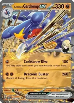Cynthia's Garchomp ex 104/182 - Destined Rivals - Pokemon Trading Card Game - Image 2