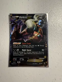 Darkrai EX 63/108- Dark Explorers Ultra Rare 2012 Pokémon Card - Image 1