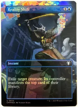 Reality Shift *BORDERLESS FOIL* Commander Masters MtG TCG Card 0634 - Image 2