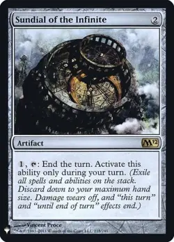 Sundial of the Infinite -Foil Light Play MTG - Image 1