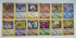 Pokemon Team Rocket Complete Uncommon Common Set LP 48/48 Cards - Image 1