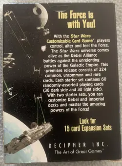 Star Wars Customizable Card Game Premiere Starter Set Deck NOS - Image 2