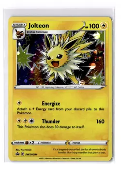 Jolteon - SWSH094 Sword & Shield Black Star Promo Card - NM - POKEMON TCG - Image 1