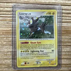 Luxray 7/130 Holo Rare Diamond & Pearl Pokémon Card 2007 HP-Damaged - Image 3