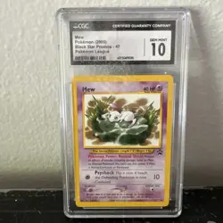 CGC 10 - 2000 WOTC Black Star Promo Mew # 47 Pokemon Card - Image 4