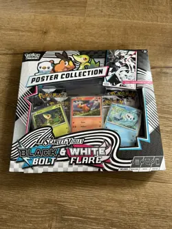 Pokemon Black Bolt White Flare Poster Collection Scarlet Violet - Image 1
