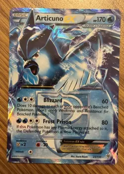 Pokemon TCG - Articuno EX (Team Plasma) 25/135 Plasma Storm Holo - LP/MP READ - Image 1