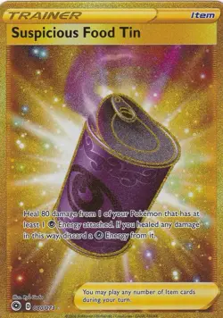 Suspicious Food Tin 080/073 Secret Rare Gold Holo Pokémon Champion's Path - Image 14