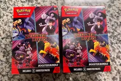 Lot of 2 | Pokemon TCG: Scarlet & Violet Destined Rivals Booster Bundle Box! - Image 1