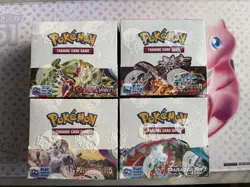 Pokémon SV Base, Paldea Evolved, Obsidian Flames, Paradox Rift Booster Box Set. - Image 1