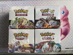 Pokémon SV Base, Paldea Evolved, Obsidian Flames, Paradox Rift Booster Box Set. - Image 5