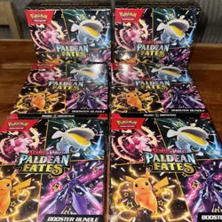 LOT OF 6 Pokemon TCG Scarlet & Violet Paldean Fates SV4.5 Bundle Booster Box NEW - Image 2