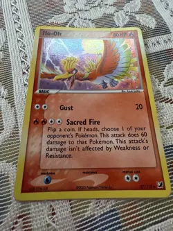 Pokemon TCG Vintage Ho-Oh 27/115 Holo Rare Unseen Forces. Excellent condition. - Image 2