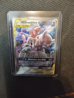 Pokémon TCG Mewtwo & Mew GX Tag Team SM191 Holo Black Star Promo - Image 1