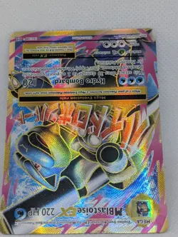 Mega M Blastoise EX (Full Art) 102/108 Evolutions Holo Ultra Rare Pokemon TCG - Image 4