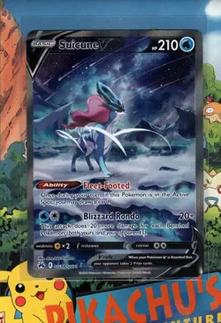 Pokémon TCG Suicune V GG38/GG70 Crown Zenith Galarian Gallery Holo Ultra NM/M - Image 1