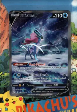 Pokémon TCG Suicune V GG38/GG70 Crown Zenith Galarian Gallery Holo Ultra NM/M - Image 3