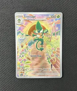 2025 Simisage IR 090/086 SV: Black Bolt English PACK FRESH NM Pokemon TCG - Image 1