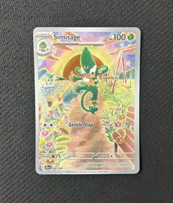 2025 Simisage IR 090/086 SV: Black Bolt English PACK FRESH NM Pokemon TCG - Image 7