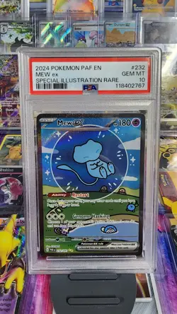 Pokemon Mew EX Bubble Mew PSA 10 Gem Mint 232/091 Sir SV Paldean Fates (English) - Image 3