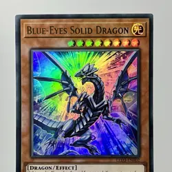 Blue-Eyes Solid Dragon LED3-EN002 (LP) 1st Edition Ultra Rare Yugioh Card - Image 3