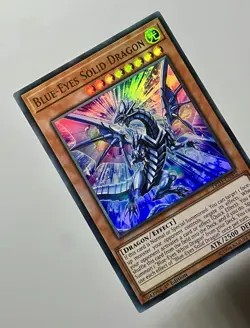 Blue-Eyes Solid Dragon LED3-EN002 (LP) 1st Edition Ultra Rare Yugioh Card - Image 4