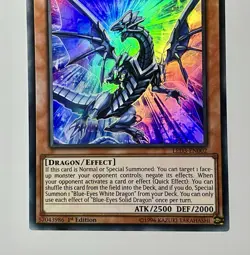 Blue-Eyes Solid Dragon LED3-EN002 (LP) 1st Edition Ultra Rare Yugioh Card - Image 5