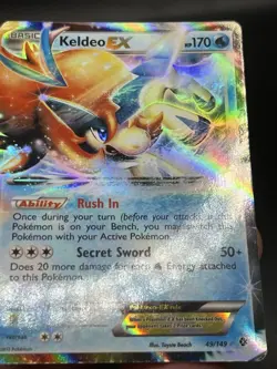Pokémon - Keldeo EX 49/149 Ultra Rare Black & White Boundaries Crossed MP XV1 - Image 2
