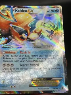Pokémon - Keldeo EX 49/149 Ultra Rare Black & White Boundaries Crossed MP XV1 - Image 6