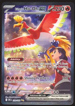 Pokemon Ethan's Ho-Oh ex 230/182 Destined Rivals SIR pack fresh & centered #1 - Image 1